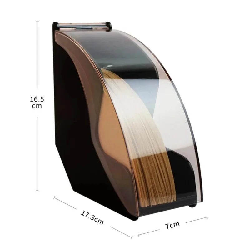Brewin Hand Drip Coffee Filter Paper Holder – Acrylic Cover Dispenser & Storage Rack for Barista Tools