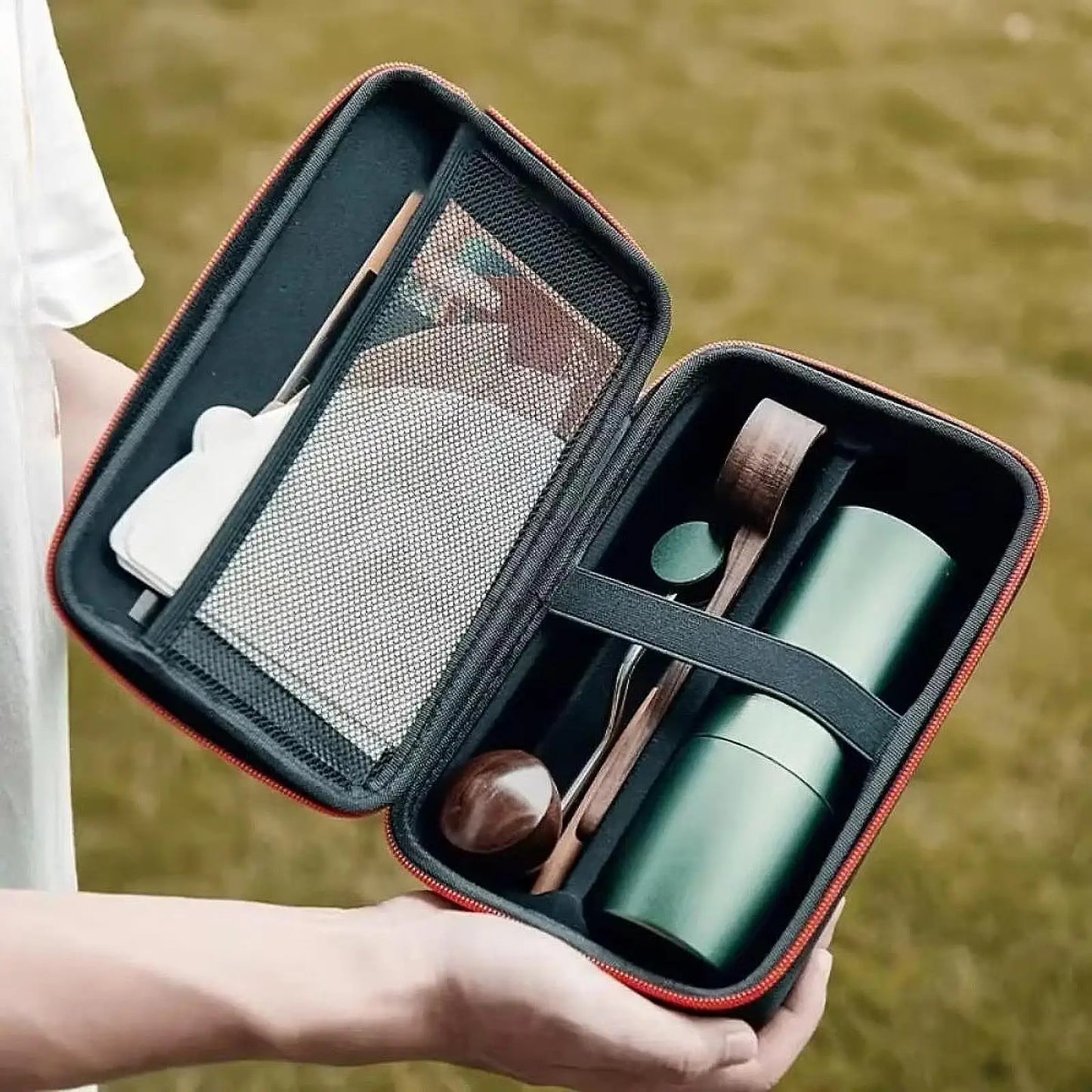 Portable Coffee Grinder Tools Bag Multifunctional Espresso Grinder Storage Case