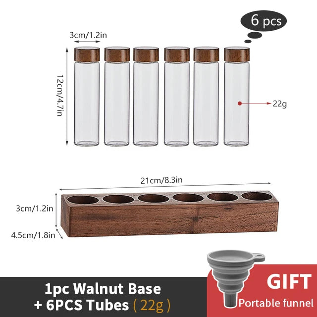 Coffee Beans Storage Container Tube Display Rack