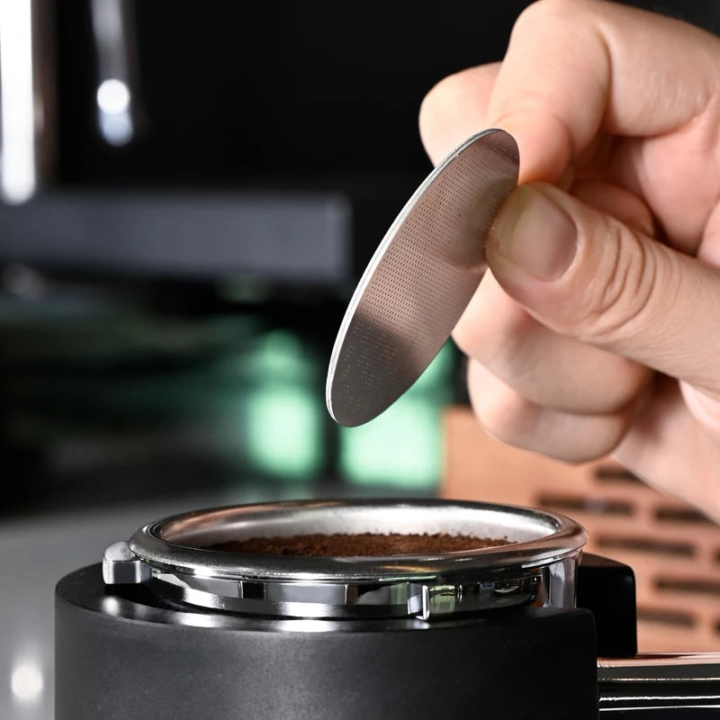 Brewin Reusable Coffee Puck Screen – 51/53/58mm 304 Stainless Steel Double Layer Espresso Filter