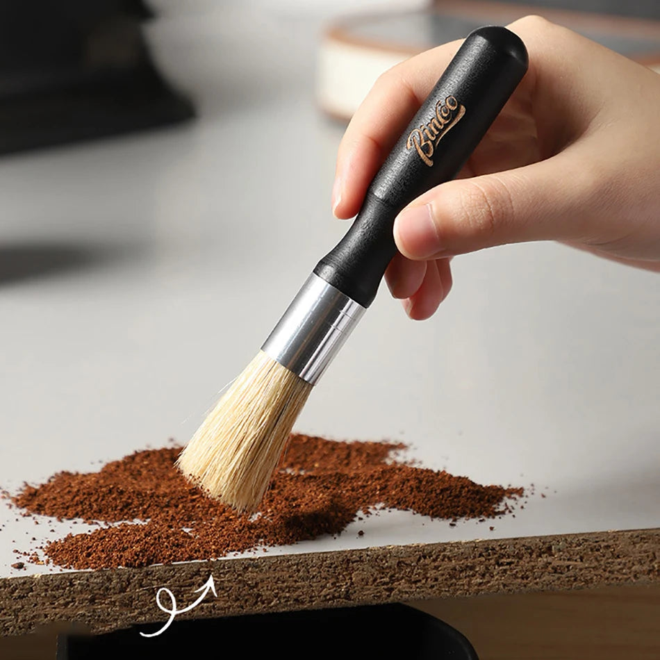 Brewin Vintage Coffee Brush – Solid Wood Grinder & Espresso Machine Cleaning Tool