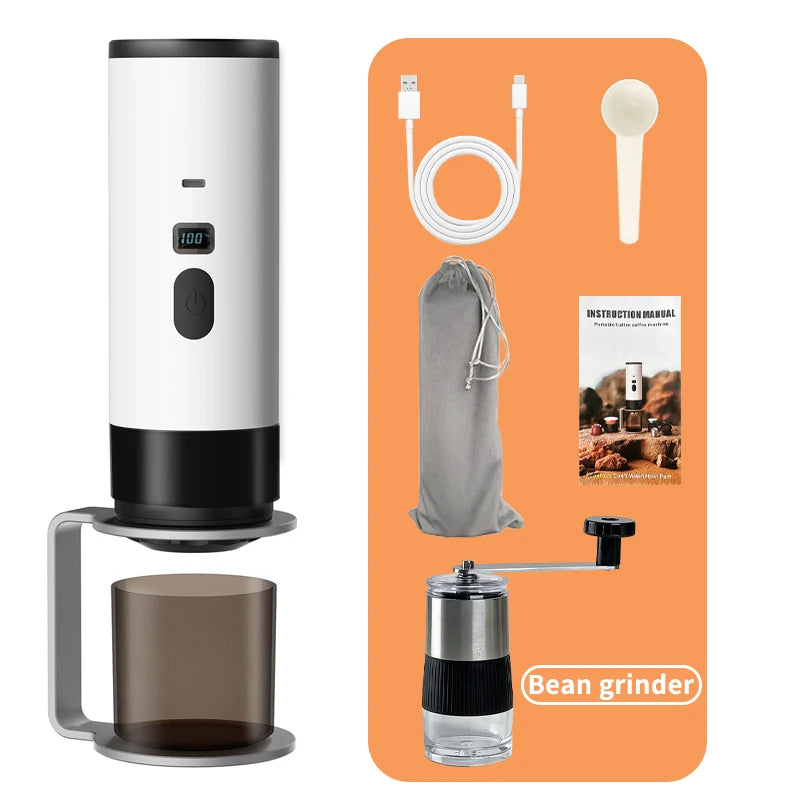 Brewin 3-in-1 Portable Coffee Maker – with Digital Display | USB-Rechargeable
