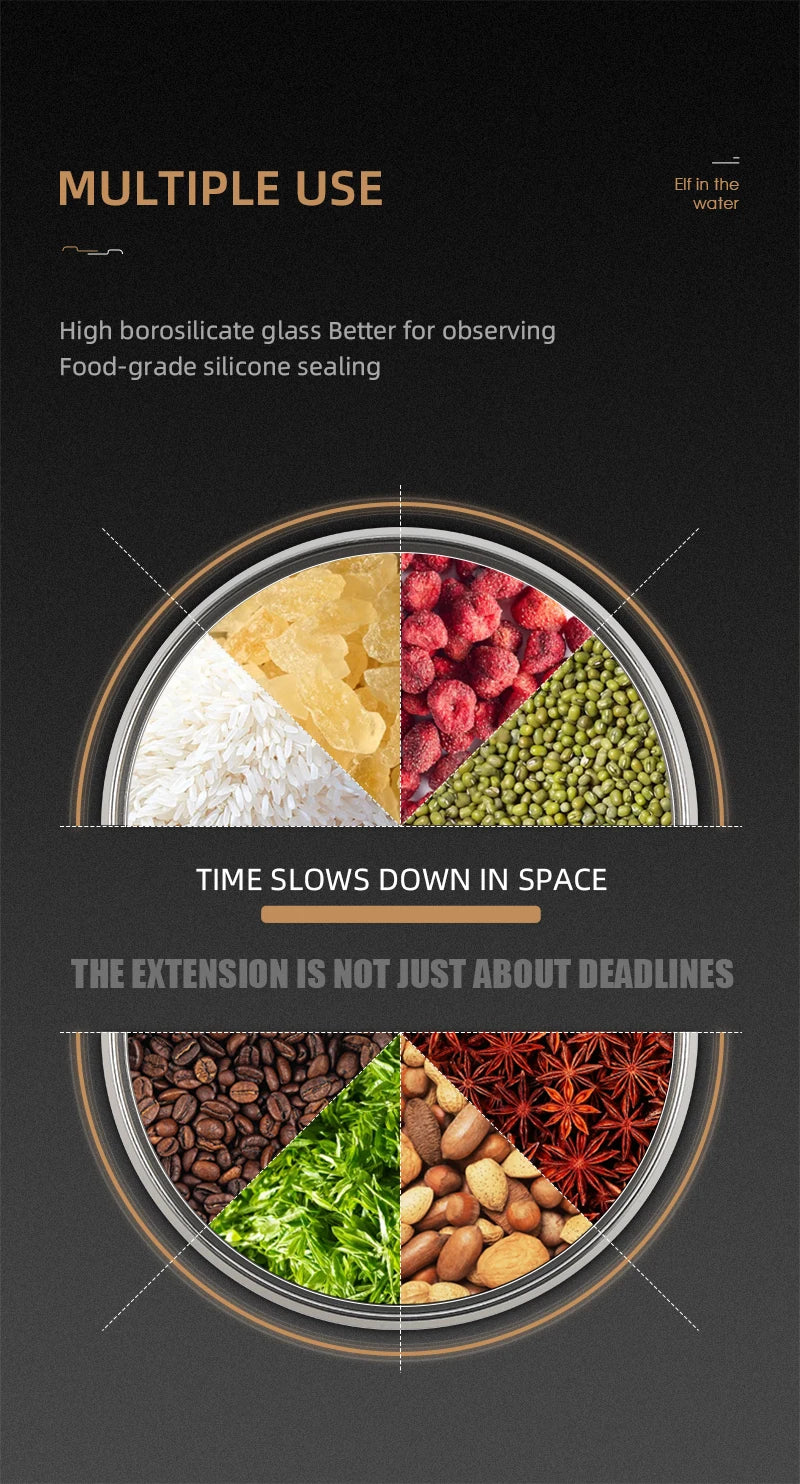 Brewin Manual Vacuum Coffee Storage Container Stainless Steel Airtight Container