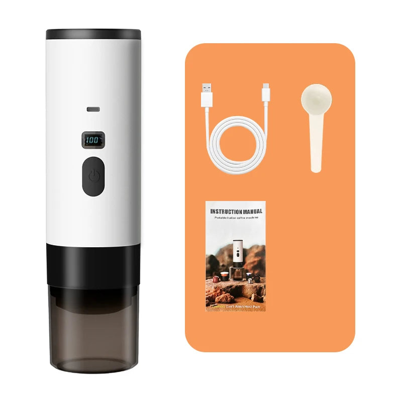 Brewin 3-in-1 Portable Coffee Maker – with Digital Display | USB-Rechargeable