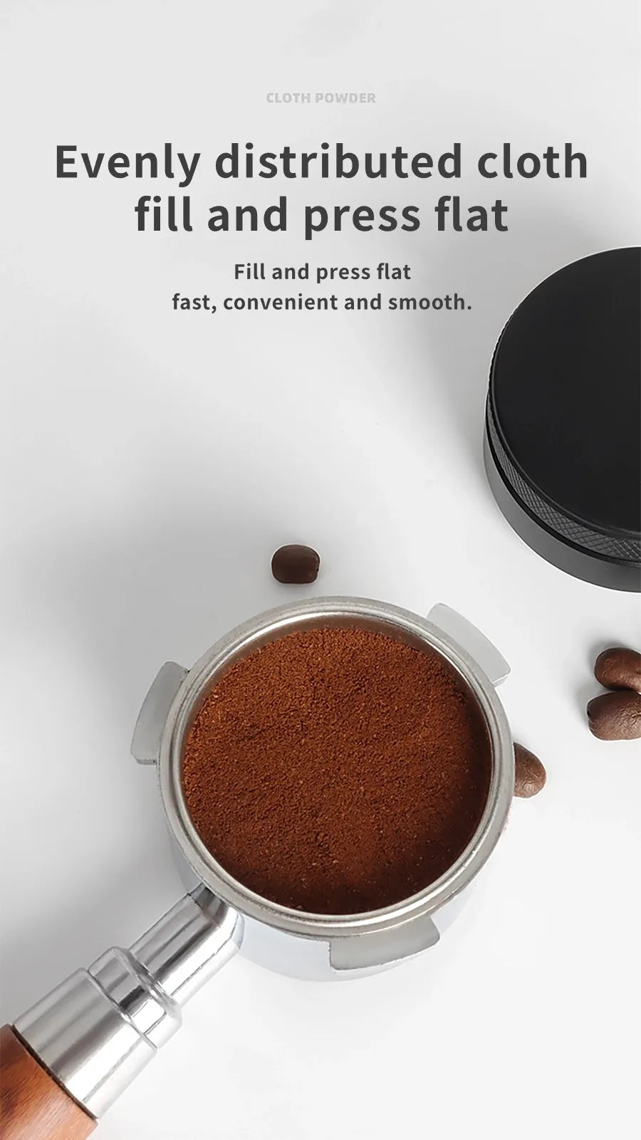 Brewin Adjustable Coffee Distributor – 3-Angle Espresso Leveler for 51/53/58mm Portafilter