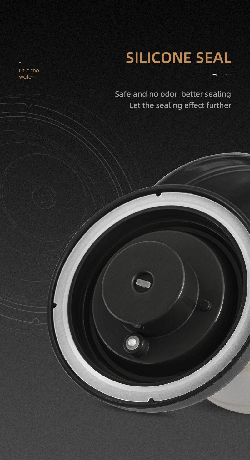 Brewin Manual Vacuum Coffee Storage Container Stainless Steel Airtight Container