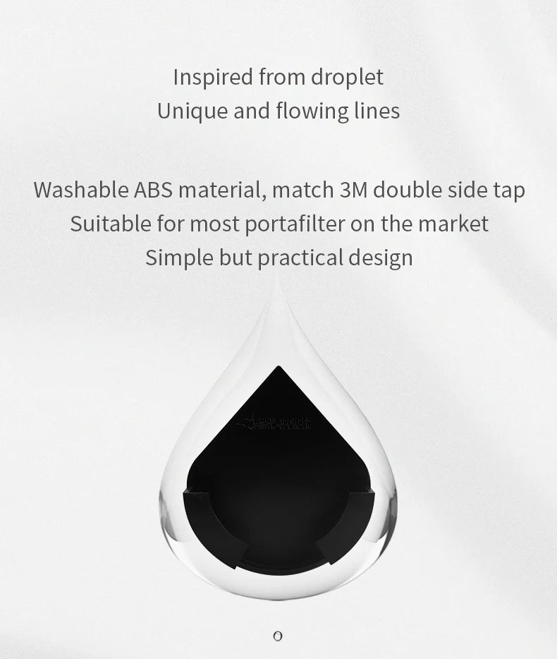 Brewin Coffee Portafilter Wall Rack Holder Station- Universal Stand for 51–58mm Portafilters