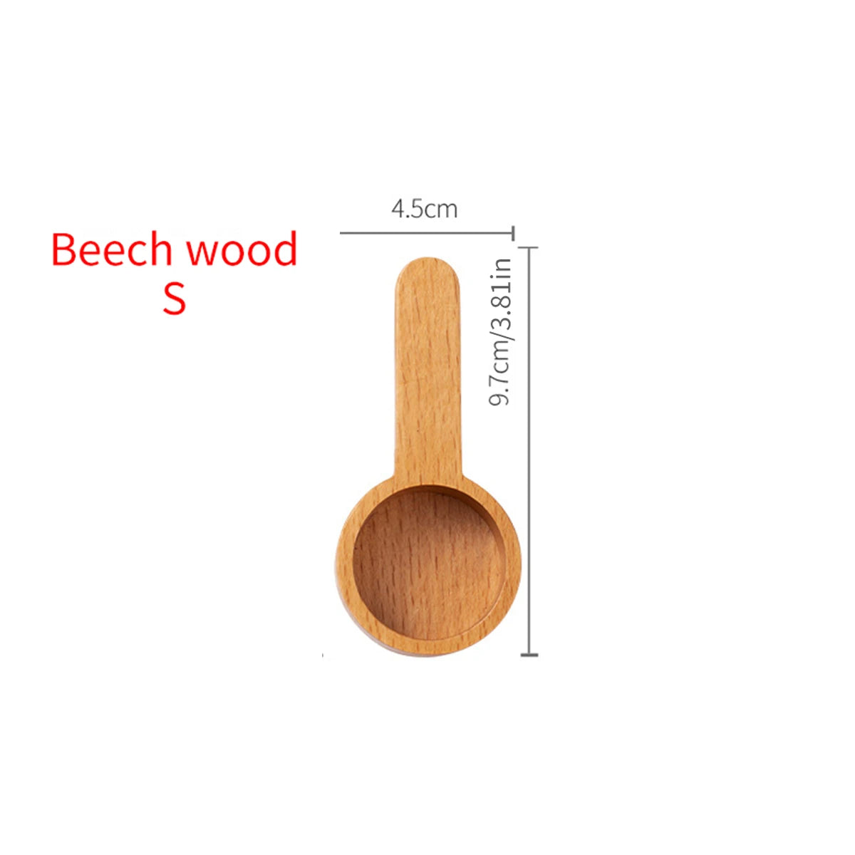 Brewin Walnut Coffee Scoop – Solid Wood Gram & Powder Measuring Spoon