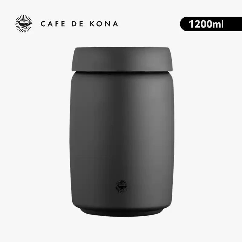 CAFEDE KONA Stainless Steel Sealed Tank Stainless Steel Vacuum Sealed Canisters For Coffee Beans,Tea, Kitchen Storage Containers