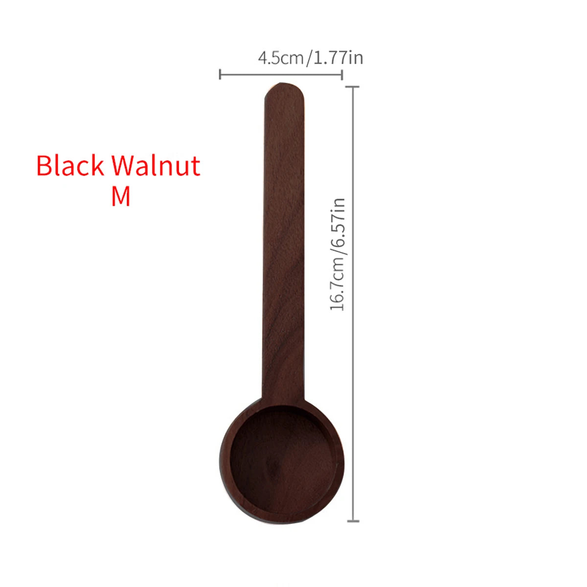 Brewin Walnut Coffee Scoop – Solid Wood Gram & Powder Measuring Spoon