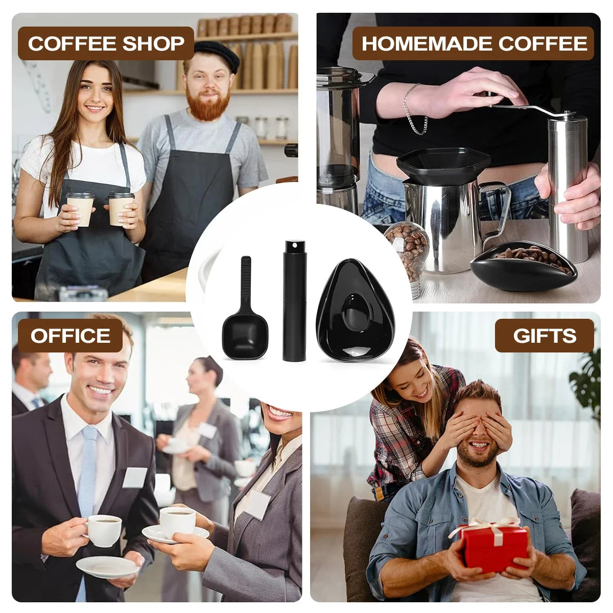 Brewin Coffee Bean Dosing Cup & Spoon Set