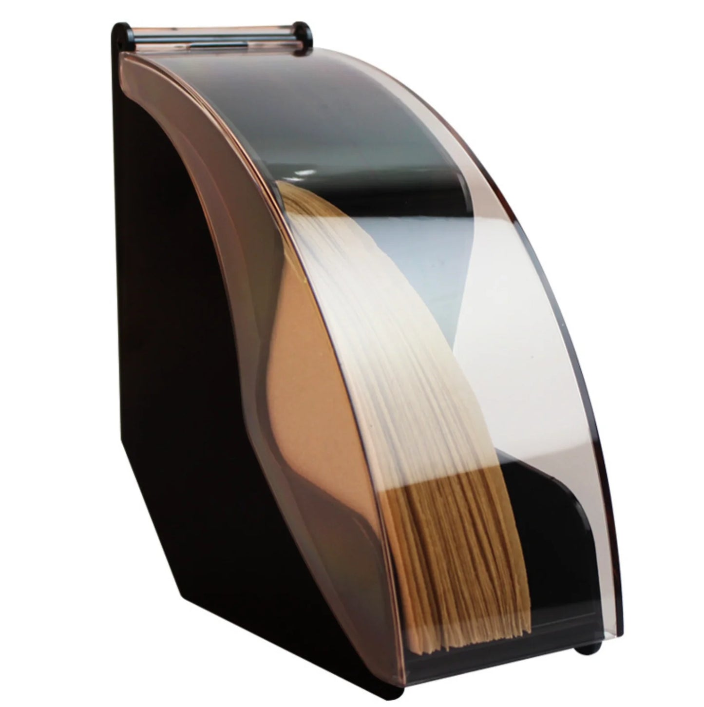 Brewin Hand Drip Coffee Filter Paper Holder – Acrylic Cover Dispenser & Storage Rack for Barista Tools