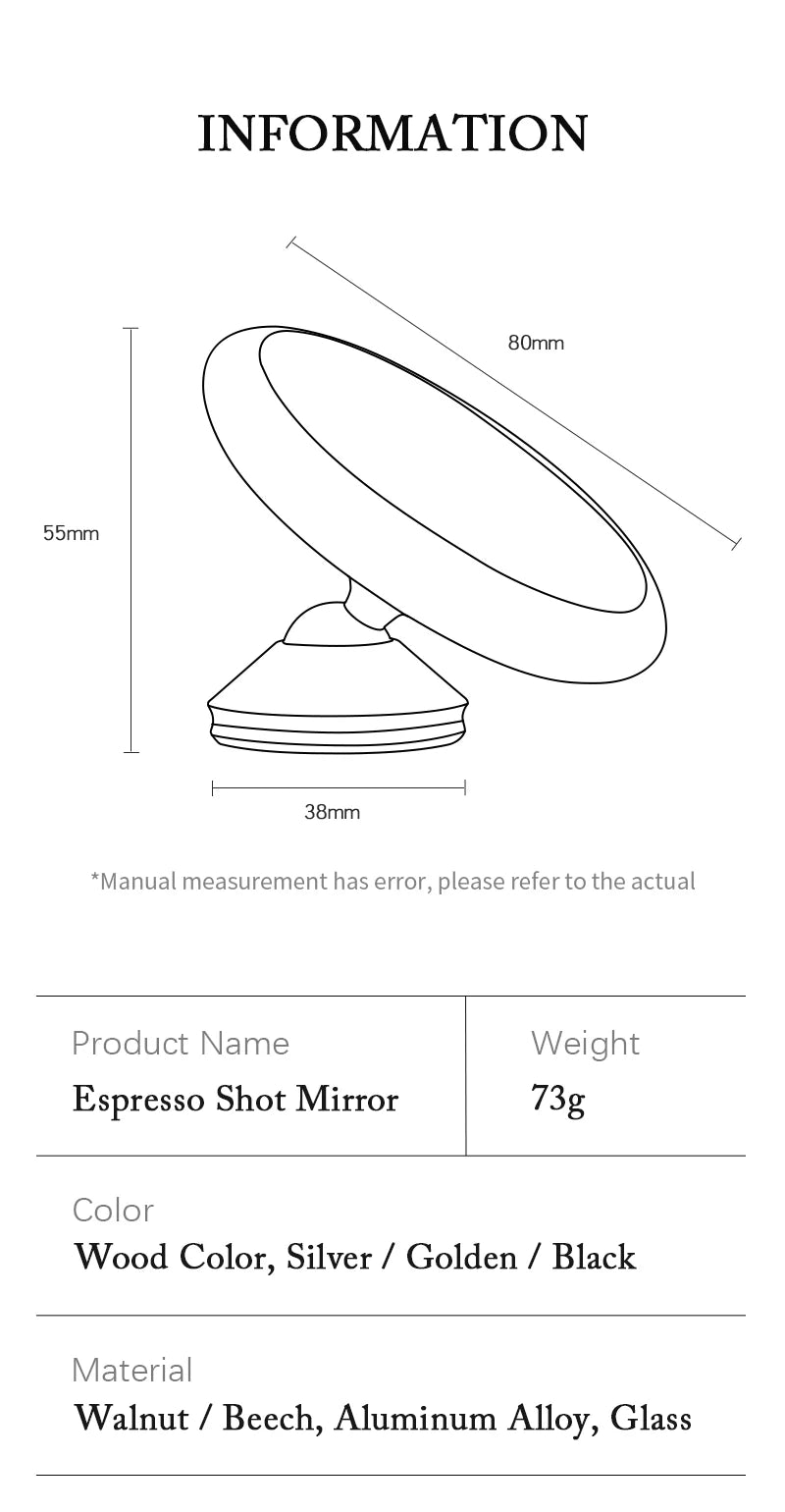 Brewin Espresso Shot Mirror