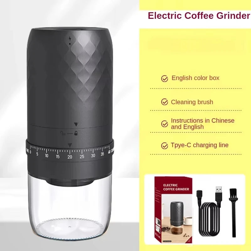 Brewin 1800mAh Rechargeable Electric Coffee Bean Grinder