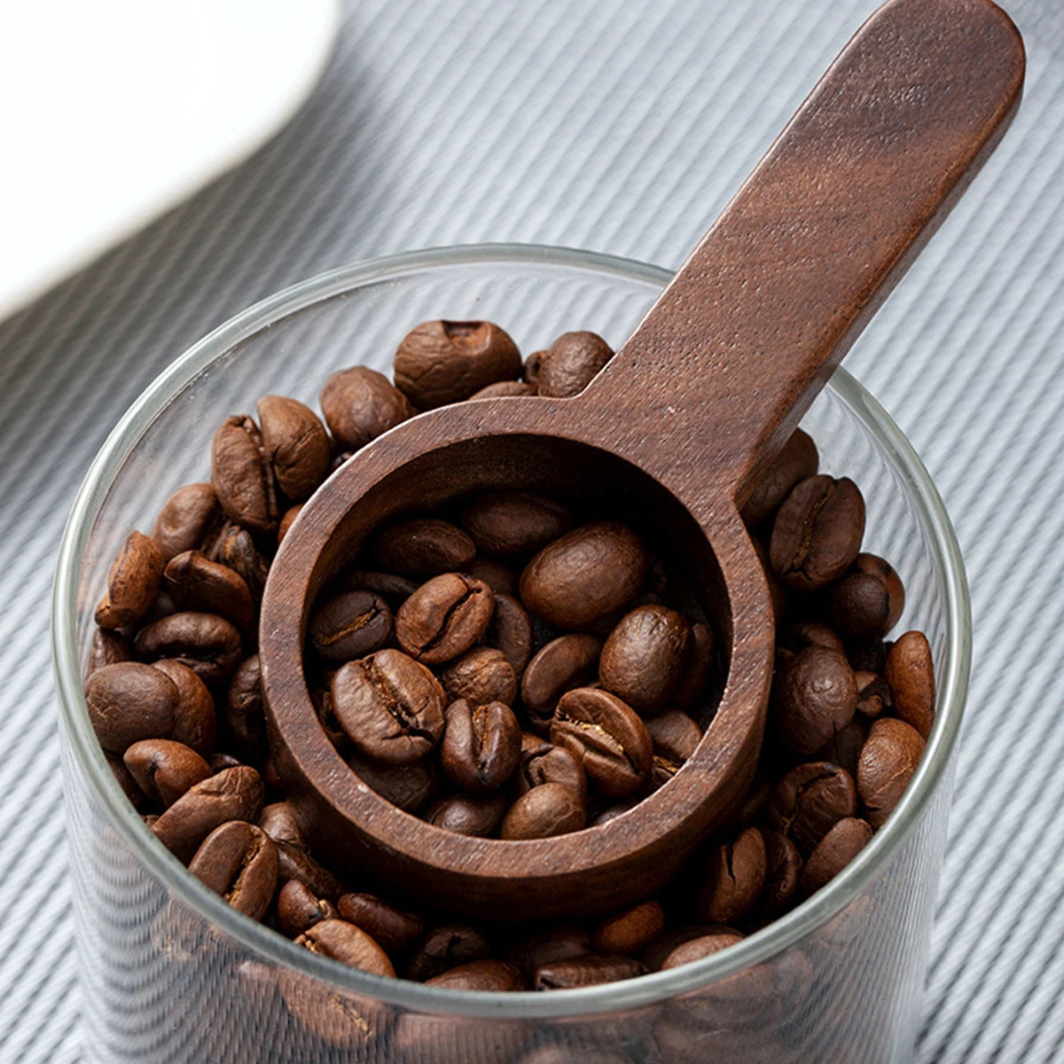 Brewin Walnut Coffee Scoop – Solid Wood Gram & Powder Measuring Spoon