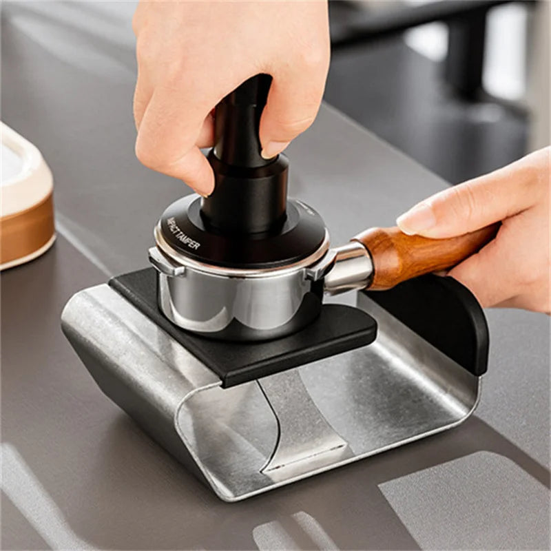 Brewin Universal Coffee Portafilter Stand – Anti-Slip Weighing Bracket & Tamper Holder for Precise Espresso Brewing