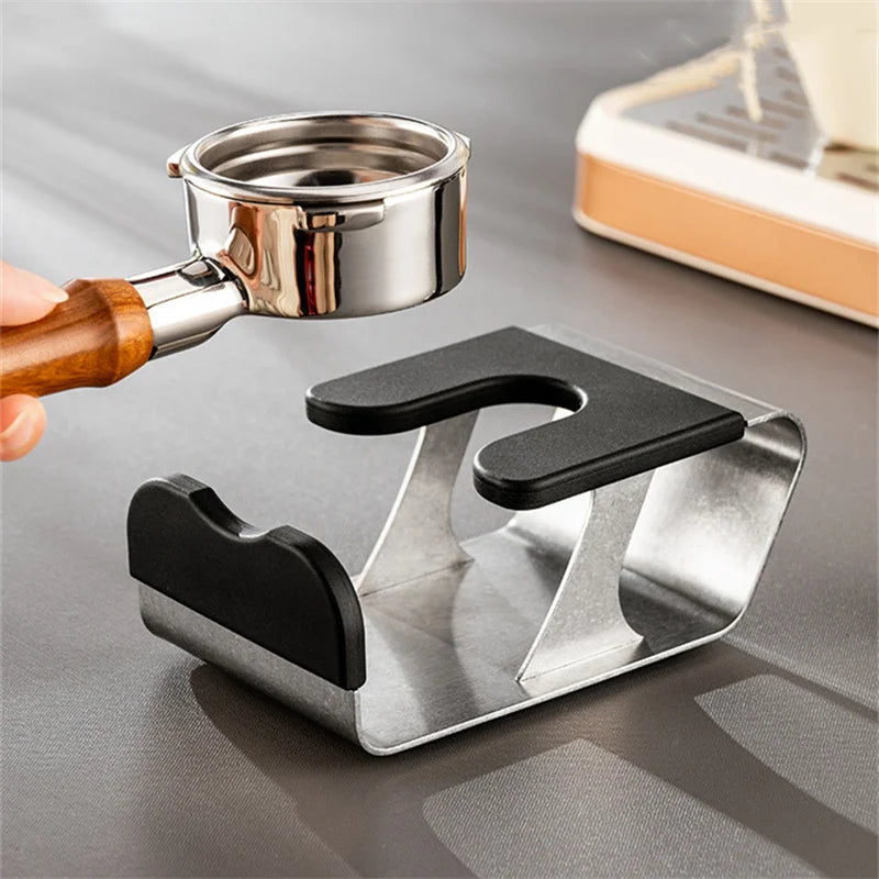Brewin Universal Coffee Portafilter Stand – Anti-Slip Weighing Bracket & Tamper Holder for Precise Espresso Brewing