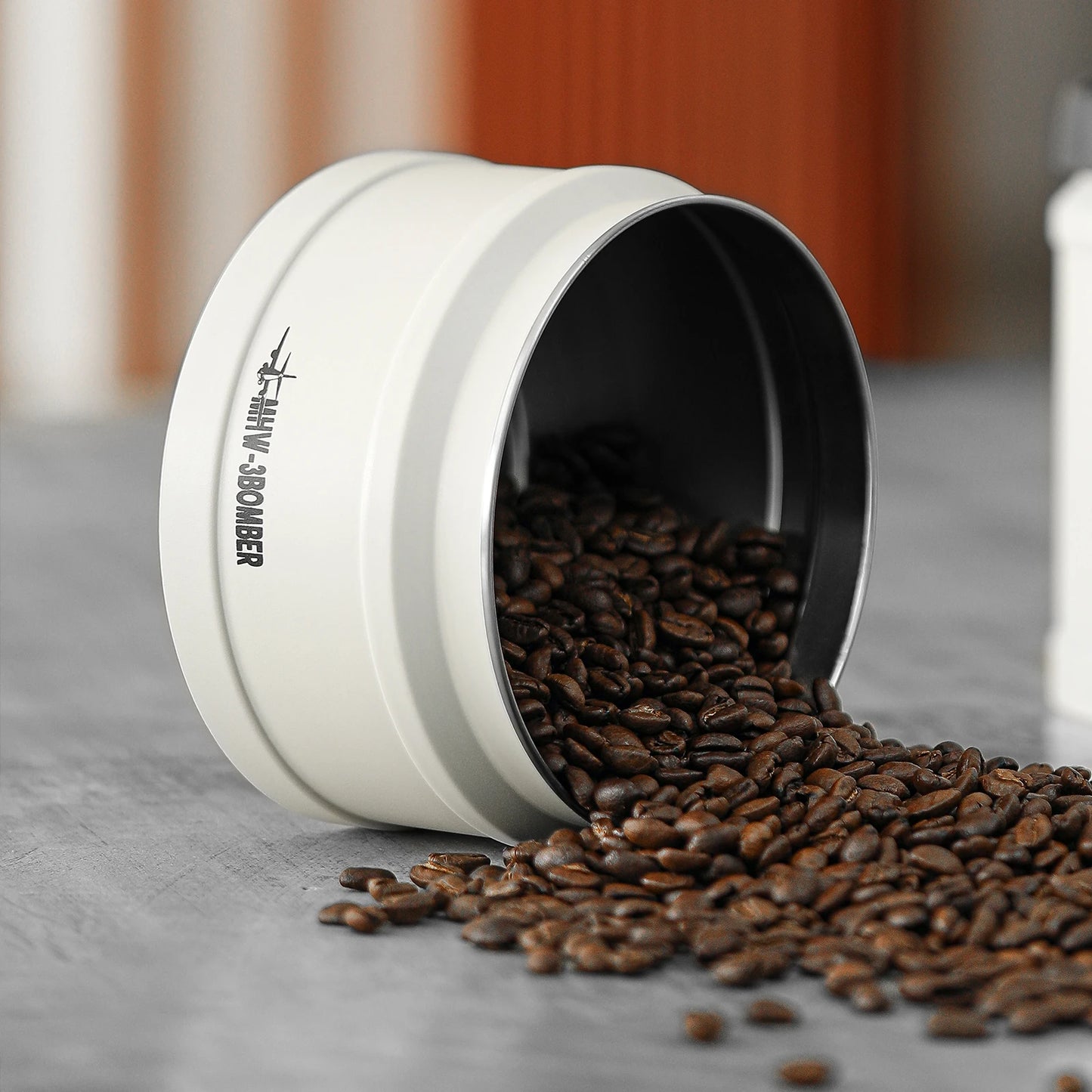 Brewin Manual Vacuum Coffee Storage Container Stainless Steel Airtight Container