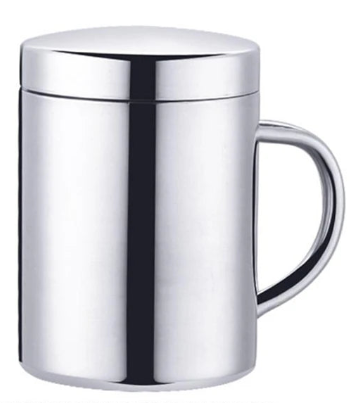 Brewin Double Wall Stainless Steel Coffee Mug with Lid