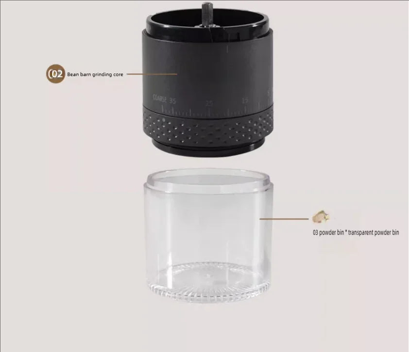1500mAh Brewin Portable Electric Coffee Grinder with Type-C Charging