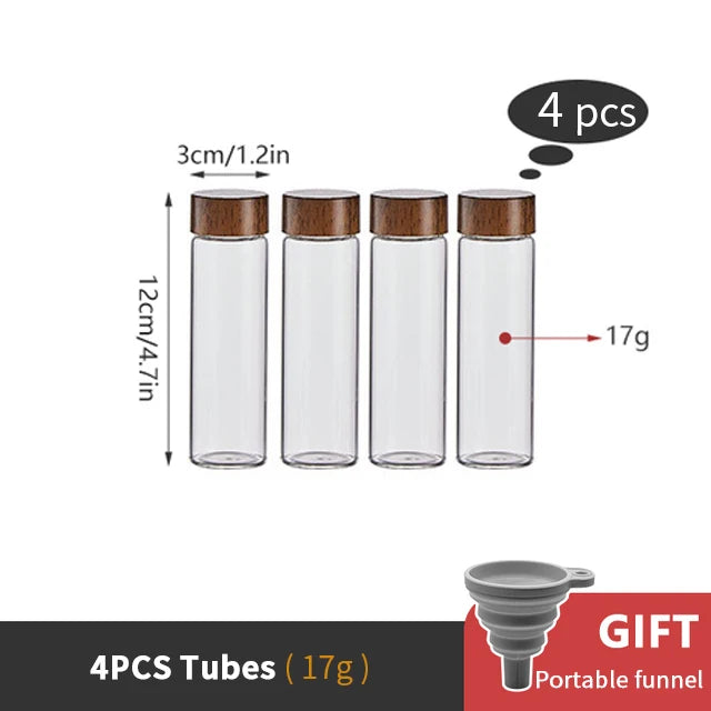 Coffee Beans Storage Container Tube Display Rack