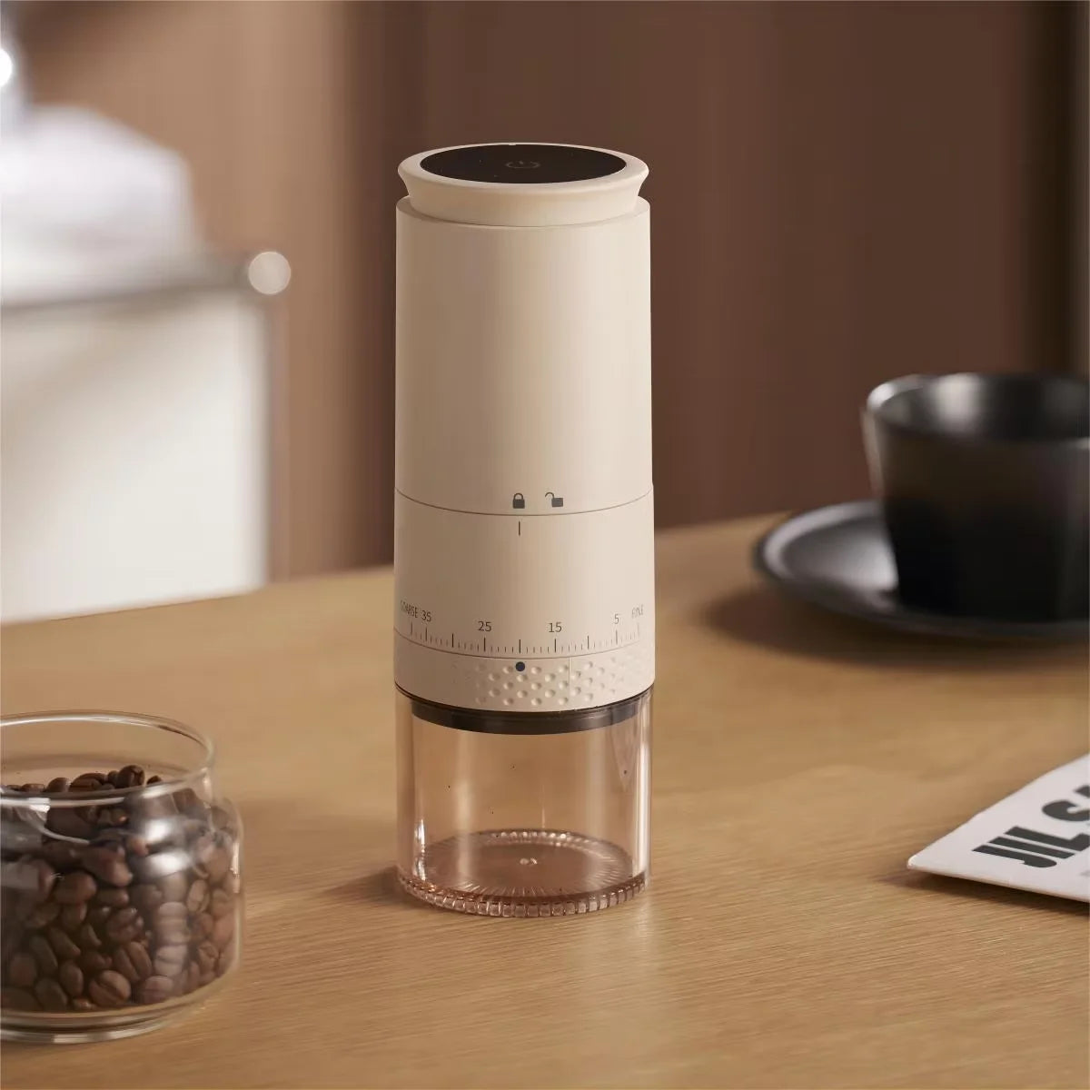 1500mAh Brewin Portable Electric Coffee Grinder with Type-C Charging