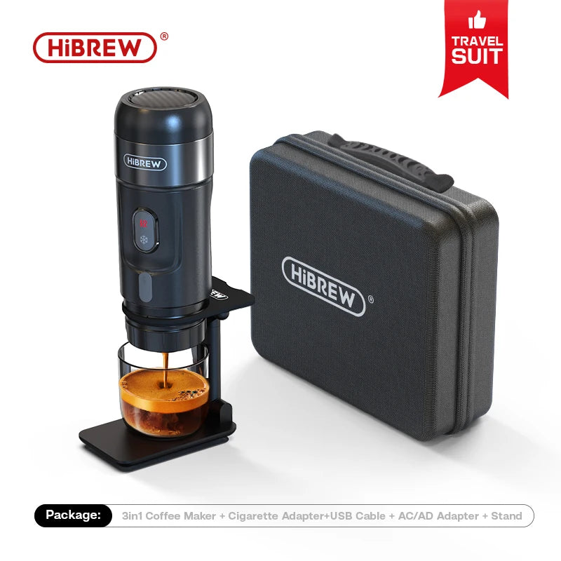 12V Portable Espresso Coffee Maker | Compatible with Nespresso, Dolce Gusto Pods & Coffee Powder