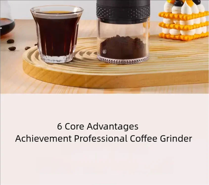 1500mAh Brewin Portable Electric Coffee Grinder with Type-C Charging