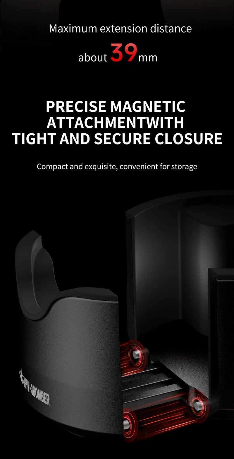 Brewin Adjustable 51/53/58mm Portafilter Holder – Aluminium Alloy Tamping Station for Espresso Coffee